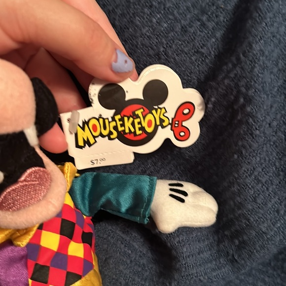 Vintage Disney Jester Goofy Mini Bean Bag NWT - Picture 6 of 7